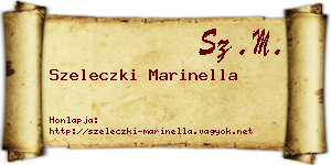Szeleczki Marinella névjegykártya